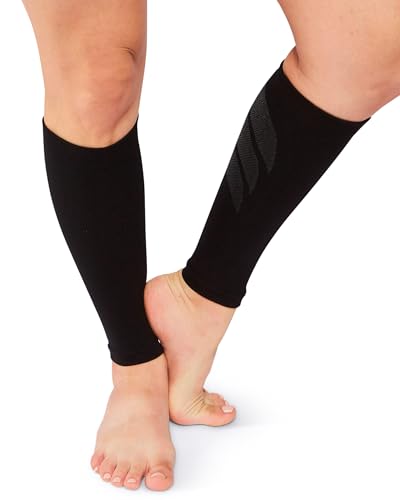 Comrad Calf Compression Sleeves - 20-30mmHG Graduated Compression Sleeve for Men & Women - Leg Relief Support