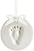 Tiny Ideas Baby Handprint or Footprint DIY Keepsake Ornament Kit, Nursery D?cor, Creative Baby Gift, Addition to Baby Registry, White