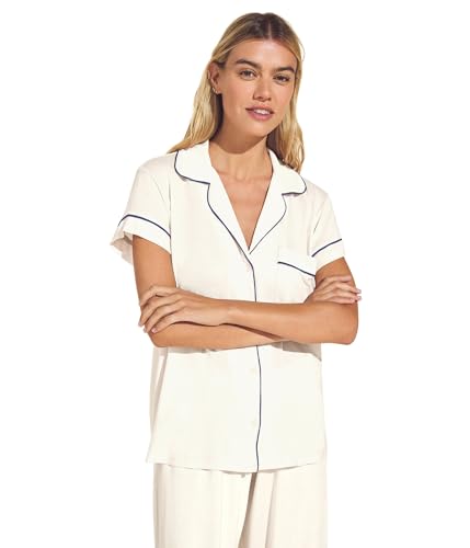 Image of Eberjey Gisele Short Sleeve and Cropped Pant PJ Set
