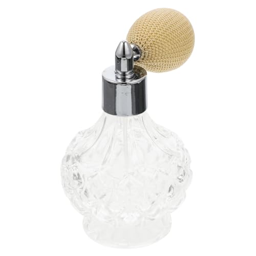 GALPADA Kristallglas Sprühflasche mit Ballpumpe Tragbarer Zerstäuber für Bitters und Ätherische Öle Auslaufsicher Handlich für Reisen und DIY Mischungen