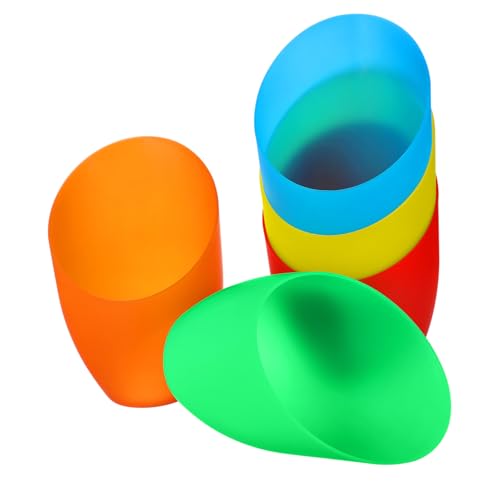 iplusmile 5個 プラスチック製斜口ランプシェード色 薄型軽量テーブル フロア用交換カバー インテリア照明アクセサリー室内装飾用