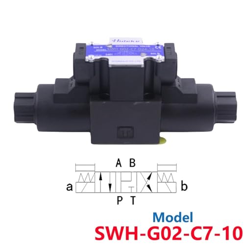 Vanne hydraulique directionnelle SWH-G02 à solénoïde pour commutation fluide
