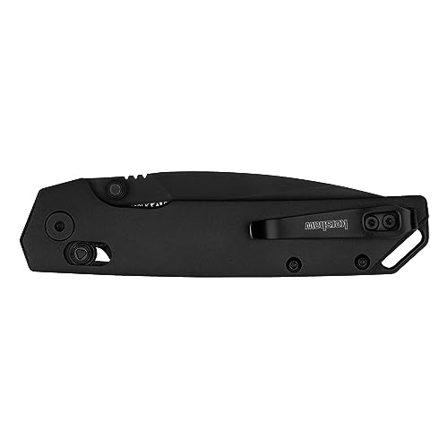 Image of Kershaw Iridium Reverse Tanto Folding Pocket Knife, Sleek 3.4 inch D2 Steel Blade, DuraLock Locking Mechanism, Aluminum Handle, Designed in the USA