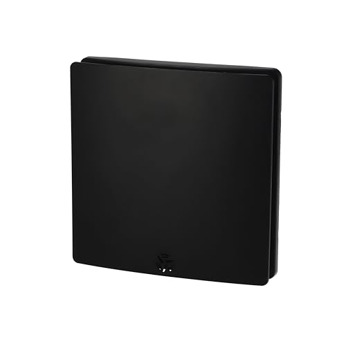 Horoz Electric Extracteur d’Air Salle de Bain 100 mm avec Filtre Noir 12W FELIX - Silencieux Ventilateur d'Extraction 43 dB en ABS 100 m³/h - Aérateur...