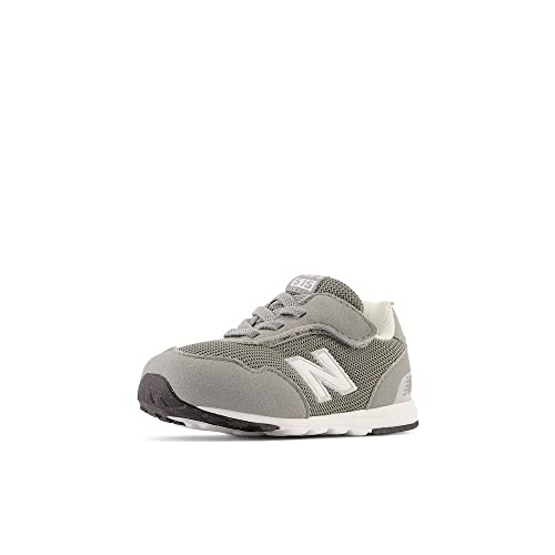 New Balance Kid's 515 V1 New-b Hook and Loop Sneaker, Slate Grey/White, 4 Infant