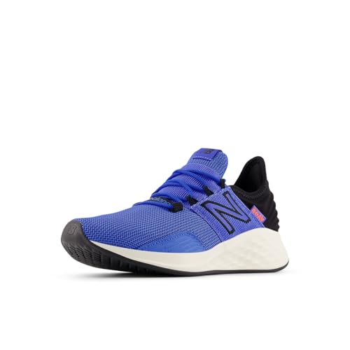 New Balance Kid's Fresh Foam Roav V1 Lace-Up Running Shoe, Blue Bird/Black, 7 Big Kid