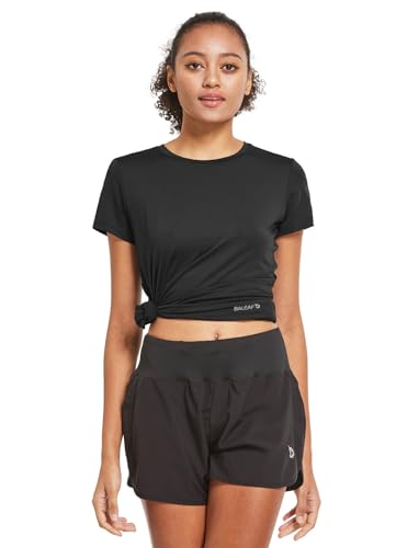 baleaf Women's Short Sleeve Running Workout Shirts Athletic Tops Lightweight Quick Dry Training Yoga Crewneck4