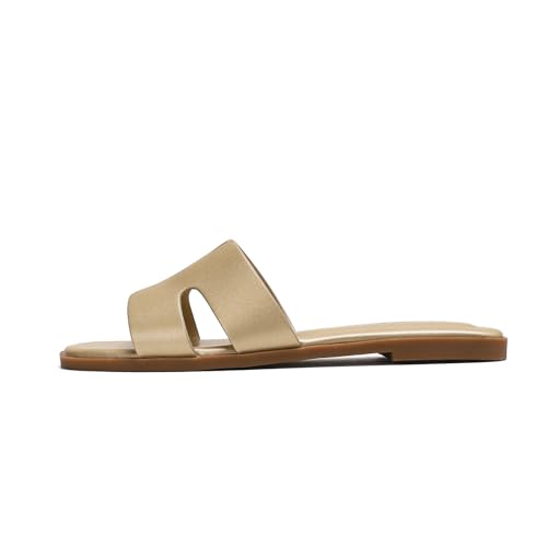 Stratuxx Kaze Open Toe Flat Dress Sandals Womens Slides Comfortable Summer Cute Beach Sandals for Women 2026 — view 4
