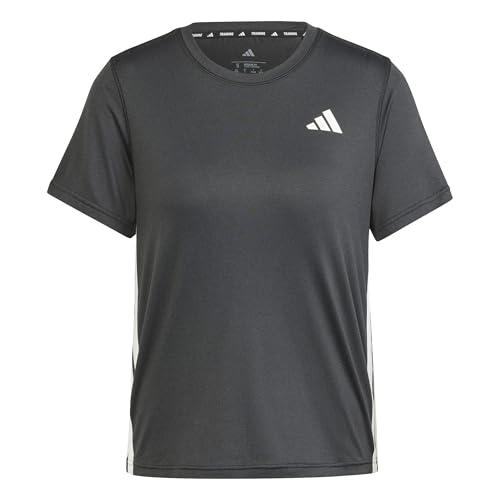 adidas Performance Train Essentials 3-Stripes Women's Workout T-Shirt, Black, X-Small