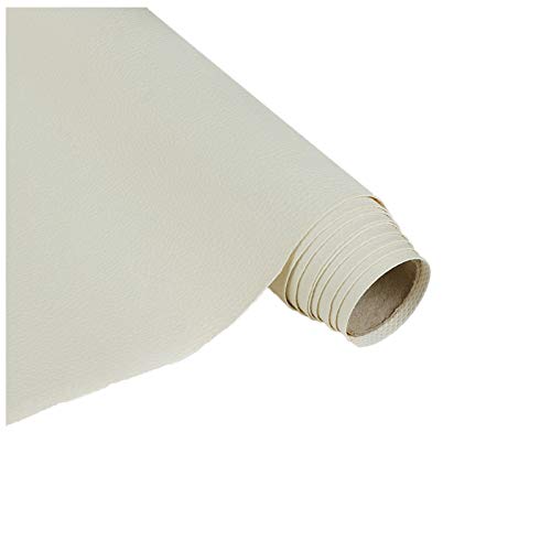 Tissu similicuir doux blanc crème de haute qualité pour la rénovation de canapés au mètre