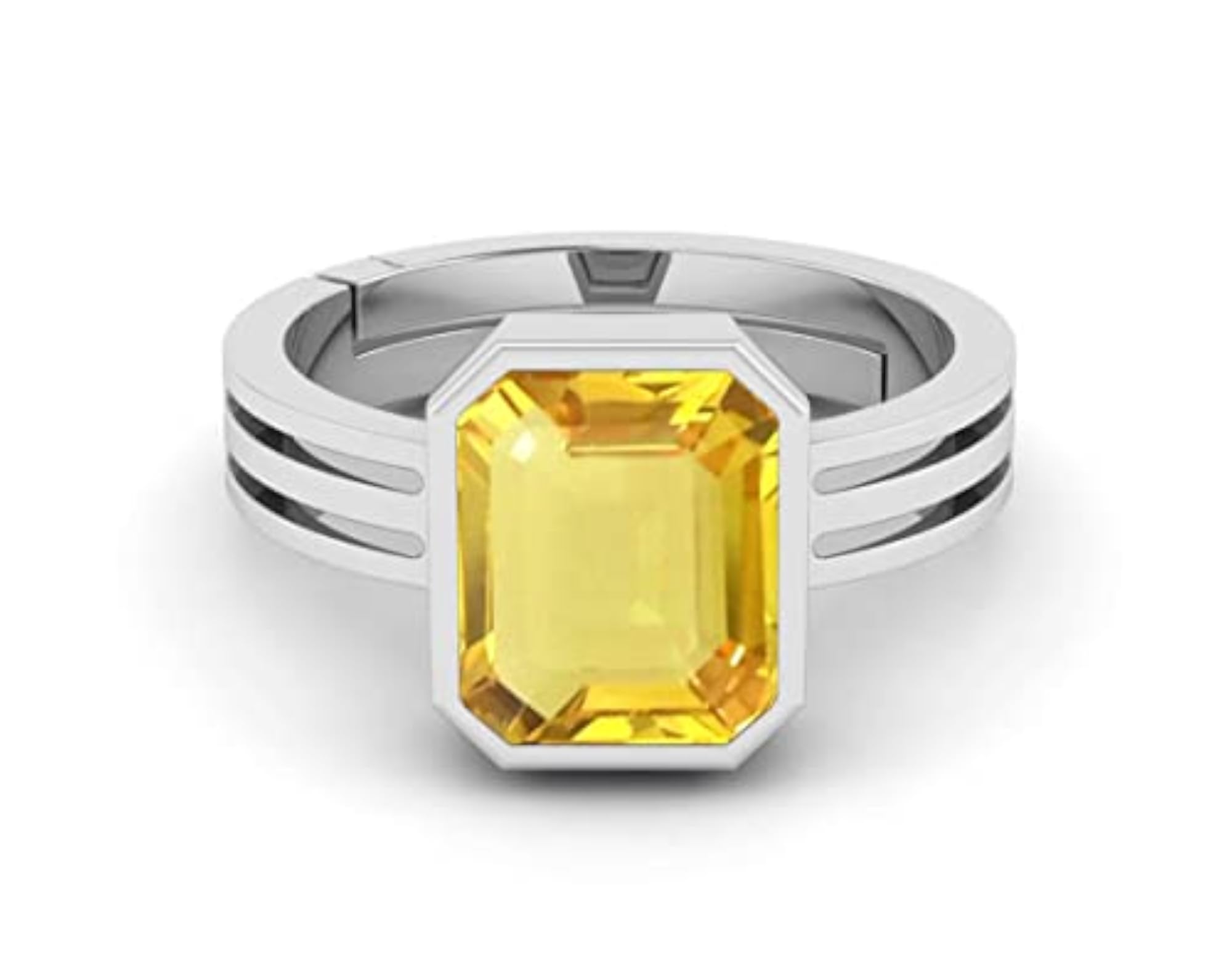6.25 Ratti Certified Natural Yellow Sapphire Ring