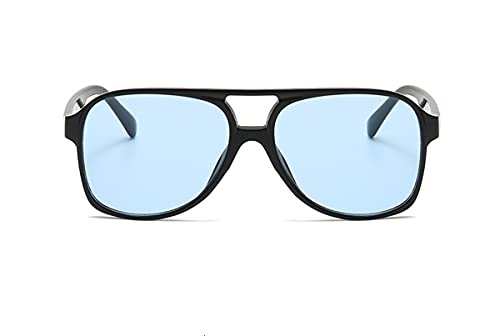 Image of Vintage Aviator Sunglasses for Women Men 70s Glasses Retro Oversized Yellow Lens Shades
