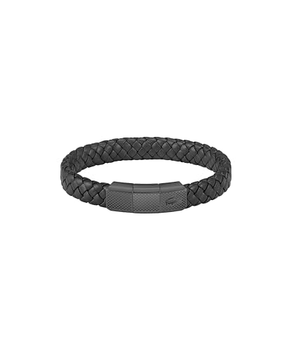 Lacoste Pulseras de Cuero Trenzado para Hombre Colección ROKEL co...