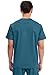 Cherokee Scrub top for Men V-Neck with 3 Pockets, Knit Details, Soft, Durable, Breathable, 2-Way Stretch Fabric - WW670, L, Caribbean Blue