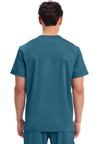 Image of Cherokee WW Revolution V-Neck Scrub Top for Men with 3 Pockets