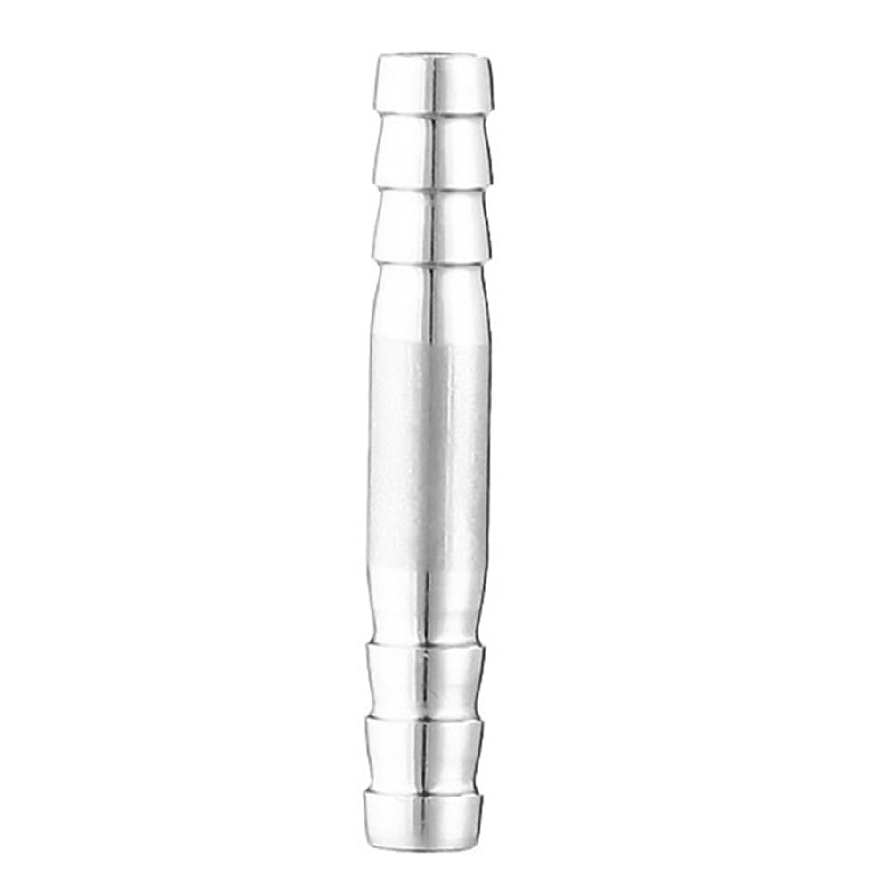 20pcs SS304 Hose Straight Connectors, Straight Pipe Fittings Pagoda Hook Joint for Agricultural Equipment(6mm)