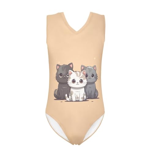 Image of ZFRXIGN Leotards for Girls Gymnastics 3-14 Years Kids Dance Clothes Summer Beachwear