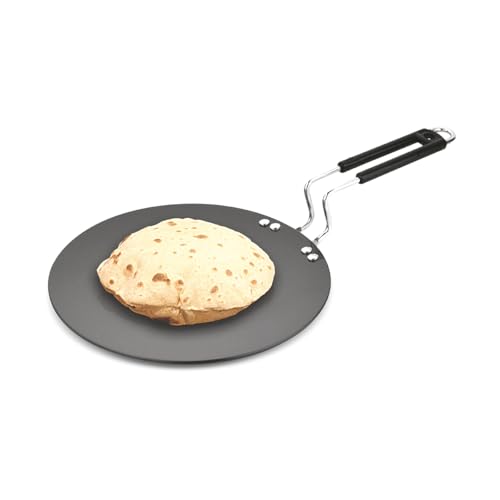Image of Signoraware Opulent Concave Non Stick Roti Tawa | Gas & Induction Compatible | Prevent Sticking & Burning | Best for Everyday Use | Ideal for Making Chapatis, Dosa, Paratha & Pancakes (25cm | Steel)