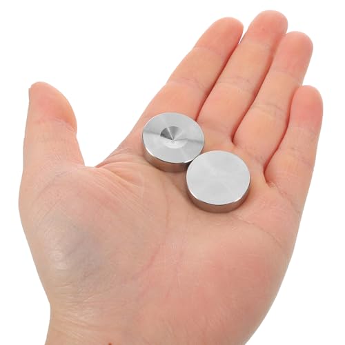 Puntas de Altavoz de Acero Inoxidable DOITOOL de 23,5x7 Mm Almohadillas Antivibración 4 Pzs 4