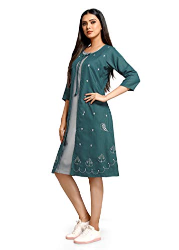 Image of Shiv Textiles Women's Cotton Regular Fashion Kurti