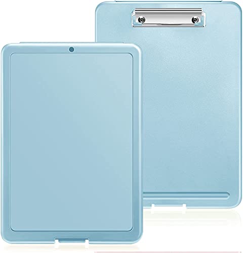 Image of oddpod Praise A4 Clip Pad /Clipboard with Storage Case for Paper and Document Storage 83002 (Light Blue)