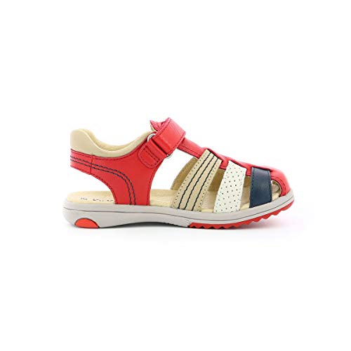  Kickers Platinium - Sandali Bimbo 0-24, Rosso (Rouge 4), 23 EU