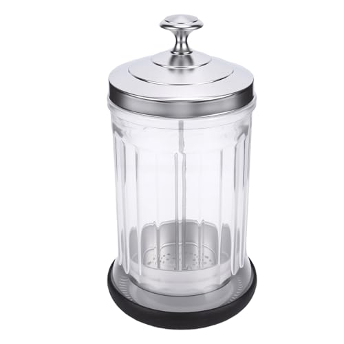 Tarro de remojo para peluquero en vidrio borosilicato con cesta elevadora para salón 5