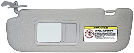 Genuine Left Side Gray Sun Visor For 2011-2015 Hyundai Elantra MD (Part #852103X000TX) 13 thumbnail image