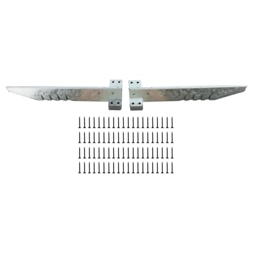 BildeeMait Lot de 20 supports de traverses de chemin de fer robustes en métal pour chemins de fer et murs de soutènement avec 80 vis, résistants aux...