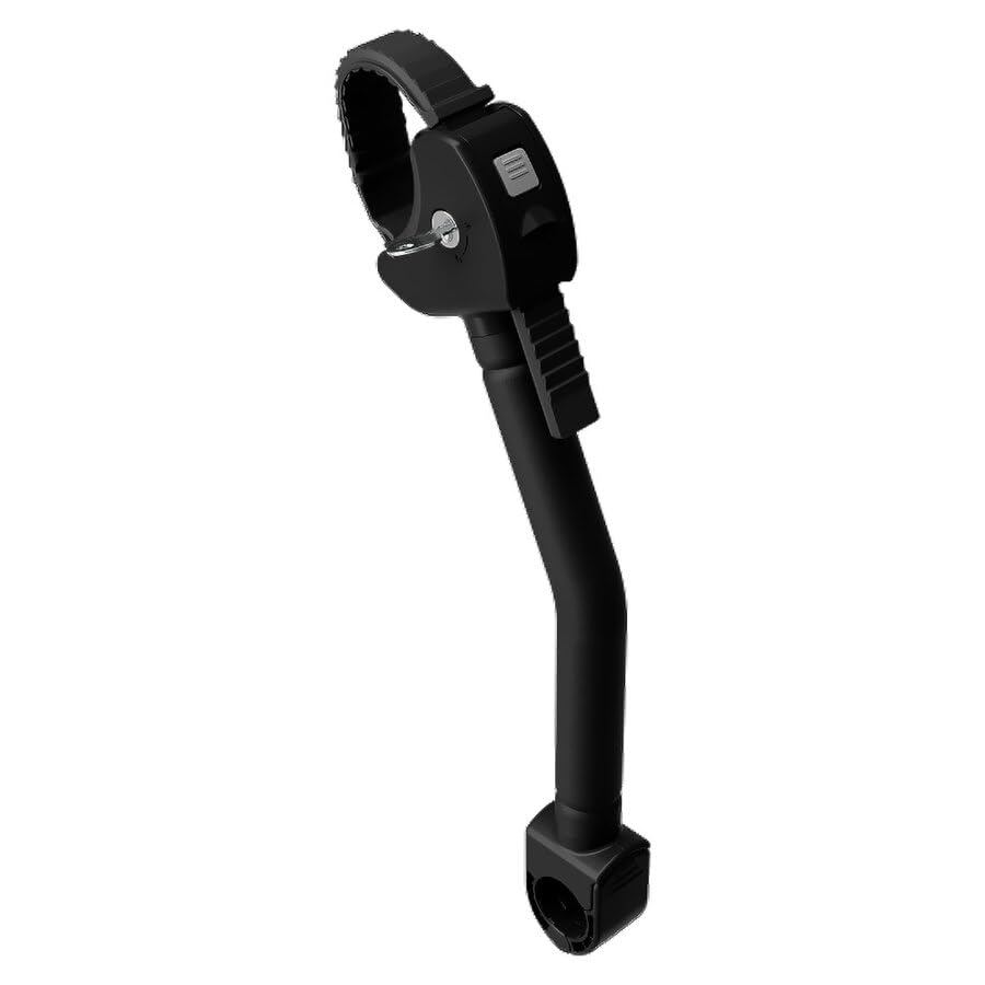 Braccetto Prima Bici per Portabici da Gancio Traino, Modello Alpen Evo, Nero, con Cinghia a Crick e Chiusura a Chiave