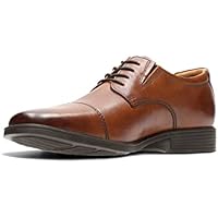 Clarks Tilden Cap, Zapatos para Hombre, Marrón Brown Dark Tan