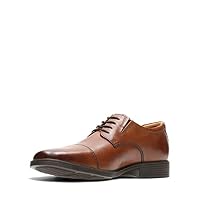 Clarks Men's Tilden Cap Oxford Shoe Dark Tan Leather 10.5 M — image 9