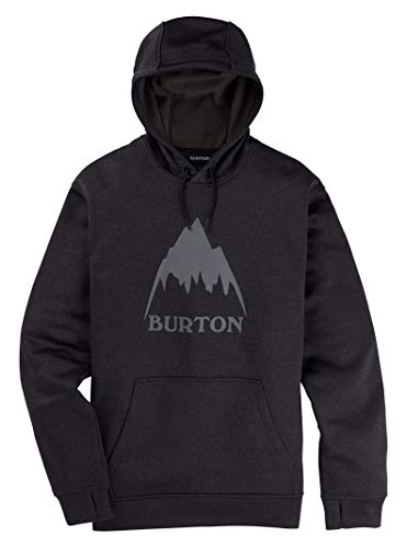Image of Burton Men's Oak Pullover Hoodie - Technical Sweatshirt w /Quick-Drying Fleece & Thumbhole Cuffs