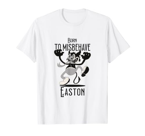 EASTON - Cool Boy Name with cute Devil - Born to Misbehave T�V���c