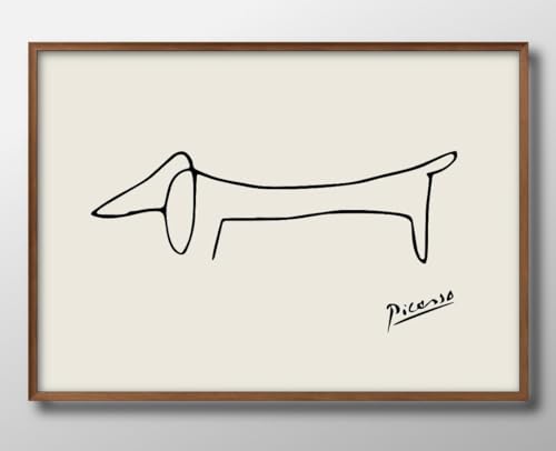 パブロ ピカソ 犬 ドッグ A3 サイズ おしゃれ 絵画 インテリア 北欧 イラスト マット紙 艶消し アートパネル 額 フレーム デザイン 壁掛け 風景 抽象 油絵 水彩 グッズ 引越し ギフト 新築祝い ディスプレイ
