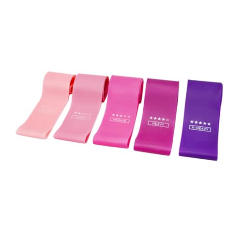 UPKOCH 5Piezas Banda De Resistencia De Fitness Banda Elástica De Tensión De Látex Gradiente para Entrenamiento De Rehabilitación y Ejercicio Interior y Exterior