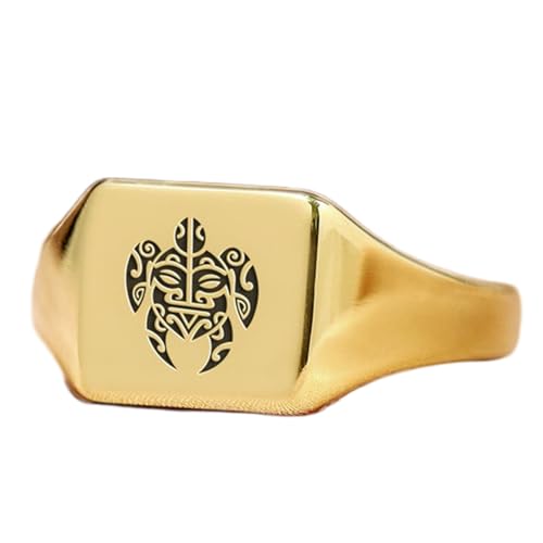 Bague tortue carrée au style vintage pour affirmer votre look