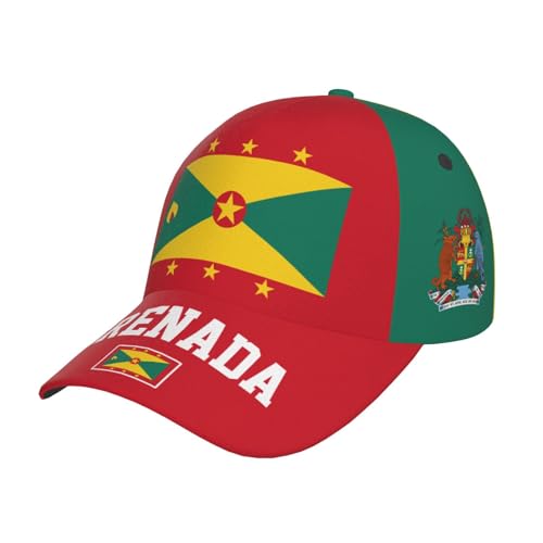peiyeety Casquette de Baseball à l'effigie du Drapeau National de Grenade pour Hommes et Femmes