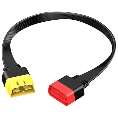 AUTOPHIX OBD2 Cable 16 Pin Splitter Extension Car Male to Female OBDII Diagnostic Extension Cable Cord Adapter (2FT/60CM) Cover
