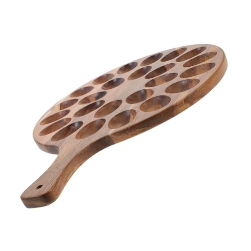 MUCKLILY Easter Egg Tray Wood Egg Storage Holder Egg Storage Tray Wood Egg Tray Chicken Egg Tray Deviled Egg Platter Wood Egg Holder Wood Deviled Egg Tray Chicken Egg Holder Wooden