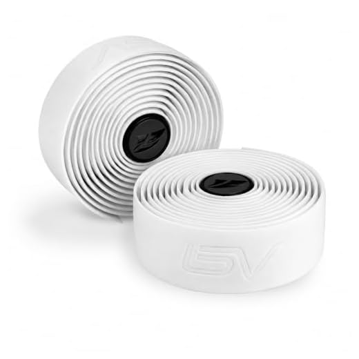 BV Handlebar Tape for Road Bike - Comfortable & Durable EVA Foam - Easy to Install - 2 Rolls & Accessories Included - Black/White