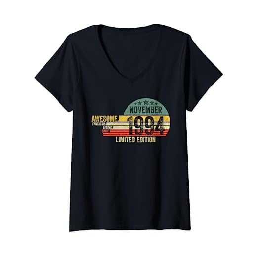 Regalo De Cumpleaños, Impresionante Desde Noviembre 1994 Camiseta Cuello V