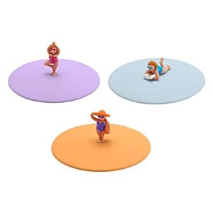 Lurch 210199 Mijn deksel Beach Girls 3-delige set (Yolanda Yoga, Berta boek, Theresa tas), glazen afdekkingen van 100…