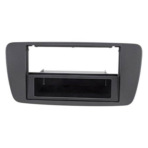 tomzz Audio 2449-019 Cache-Radio Compatible avec Seat Ibiza 6J 2008-2013 métallisé Noir Mat
