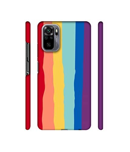 Image of Rainbow Design 3D Printed Hard Back Case Cover for Mi Redmi Note 10 4G / Note 10S 4G