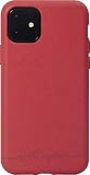 JUST GREEN Coque Biodégradable pour iPhone 12 Pro Max, Rouge