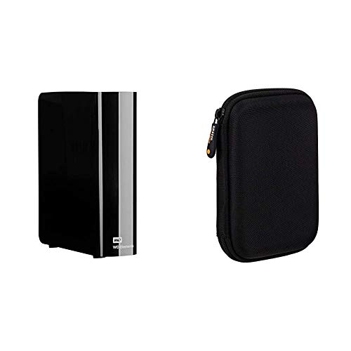 Discos Duros Externos WD Elements Desktop - Disco Duro Externo de sobremesa de 8 TB, Color Negro + Amazon Basics - Funda de Disco Duro, Color Negro...