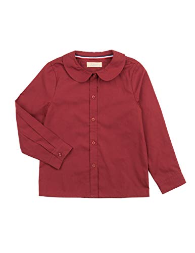 Leveret Kids & Toddler Girls Long Sleeve Uniform Cotton Dress Shirt Variety of Colors (Size 2-14 Years)3