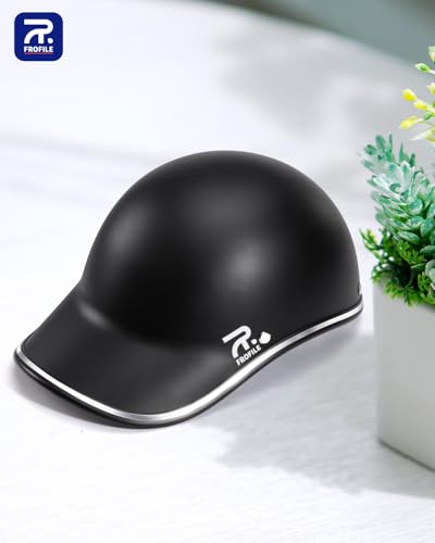 Image of Adult Baseball Cap Helmet - Urban Style for Golf, Low Profile Urban Commute PU Retro Leather Hat for Men & Women
