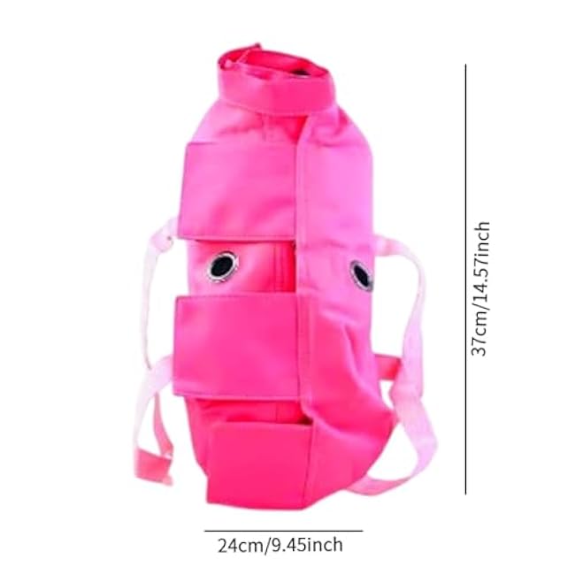 Cat Grooming Bag,Anti Bite,Multifunctional,Carrying Bag Anti Scratch Pet Carrier for Ears Clean Clipping Nails Pet Supply, Rose Red-dVsdo8d3